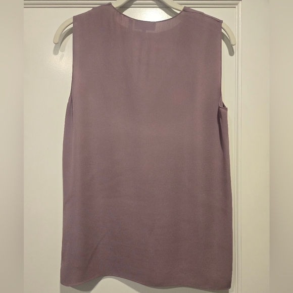Theory Silk Shell in Mauve Size Small - Picture 3 of 4